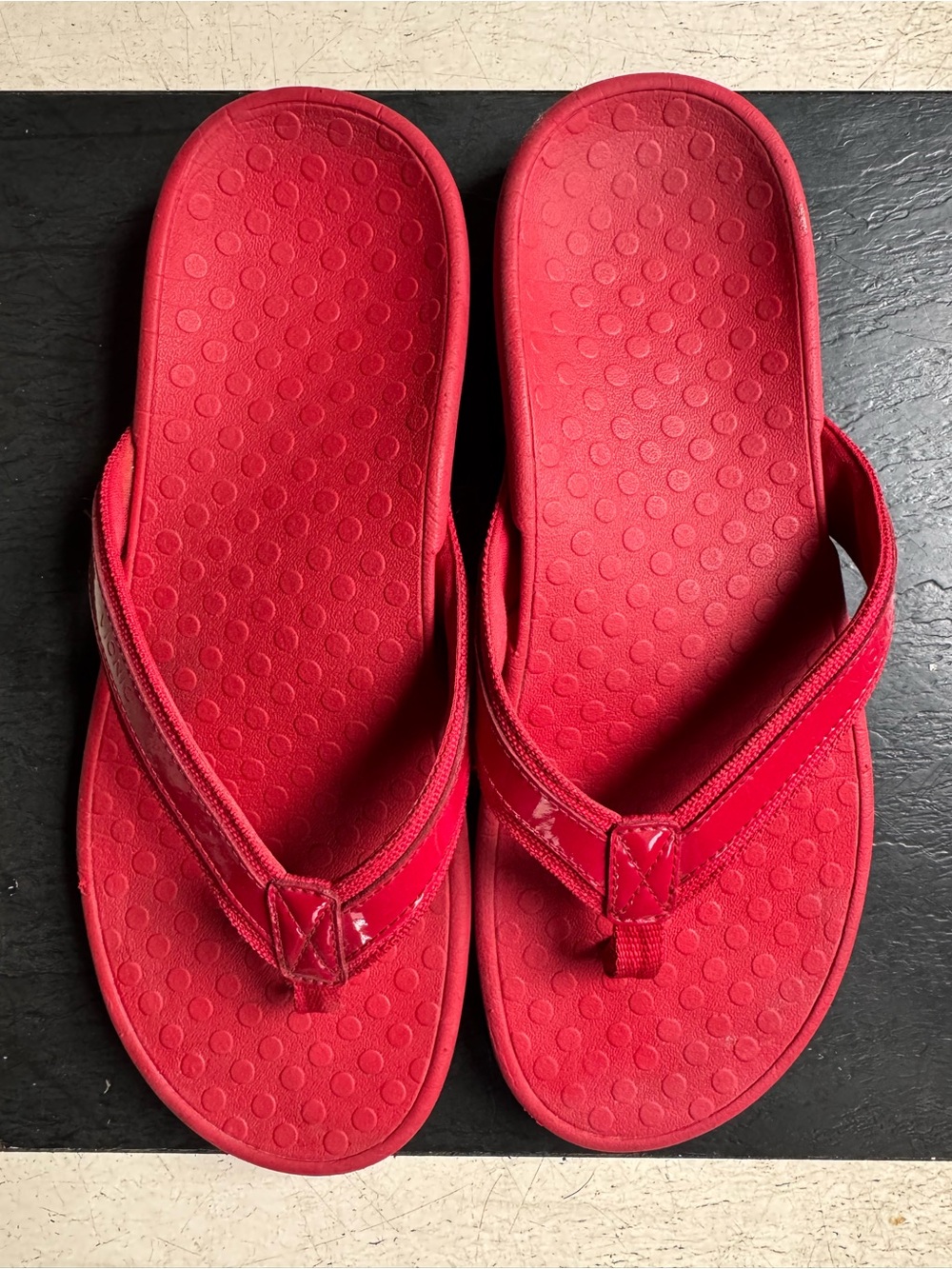 Vionic Tide Poppy Women's Thong Flip Flop Sandals Red Size US 10 UK 8 EUR 40